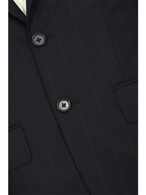 Abito monopetto in lana gessata Cc Corneliani | 267Z65 2667425004